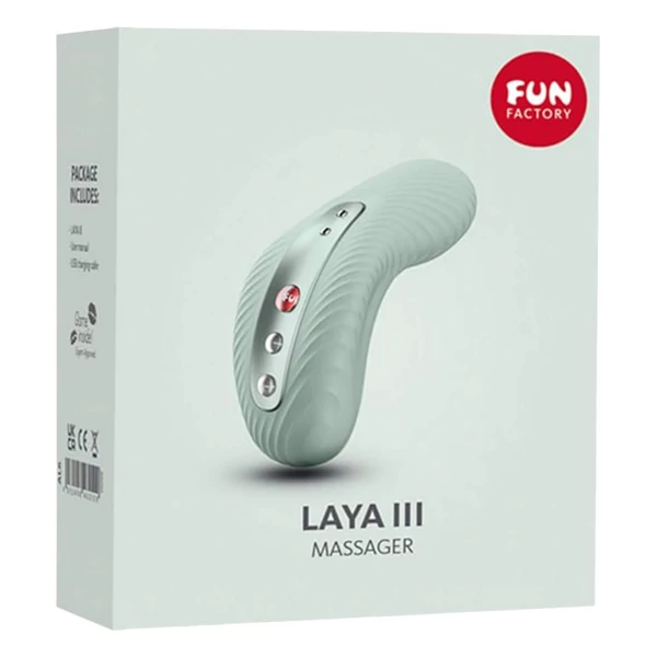 Fun Factory Laya III - vízálló csikló vibrátor (zöld)