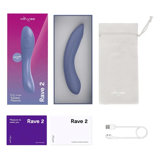We-Vibe Rave 2 - App-vezérelt G-pont vibrátor (kék)