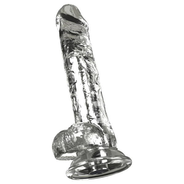 Crystal - Vibrátor tapadókoronggal (áttetsző)
