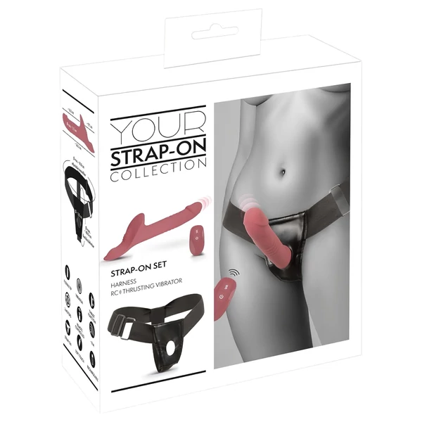 You2Toys - felcsatolható vibrátor szett (piros)