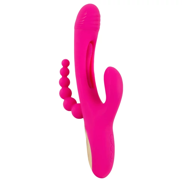 SMILE - tripla karos, nyelves vibrátor (pink)