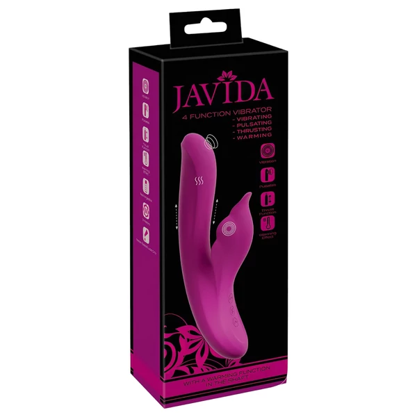 Javida - 4in1 G-pont és csikló izgató vibrátor (lila)