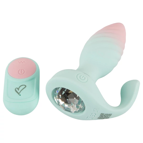 Beau Coeur Juvela - vibrációs anál plug (türkiz)