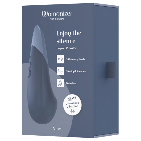 Womanizer Vibe - csikló vibrátor (kék)