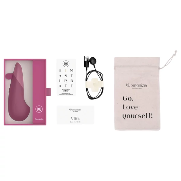 Womanizer Vibe - csikló vibrátor (pink)