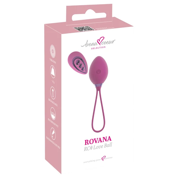 Beau Coeur Rovana - rádiós vibrációs tojás (lila)
