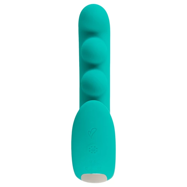Beau Coeur Sylora - gyöngyös 2in1 vibrátor (zöld)
