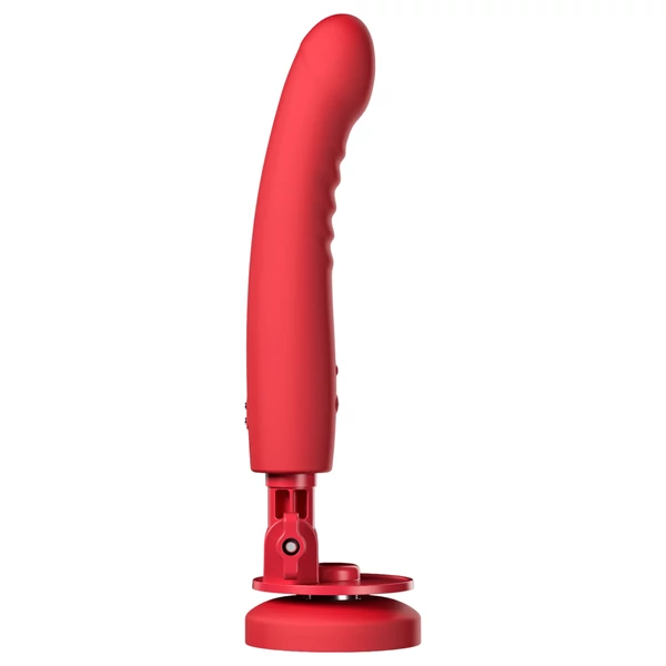 Lovense Mission 2 - App-vezérelt vibrátor tapadókoronggal (piros)