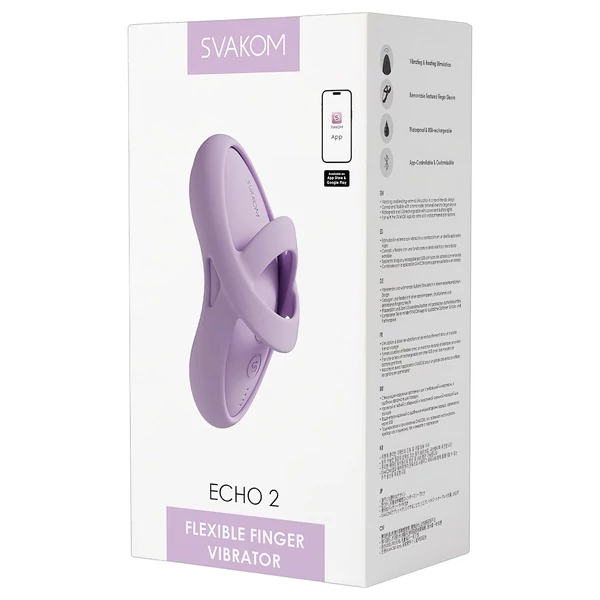 Svakom Echo 2 - App-vezérelt ujjvibrátor (pink)