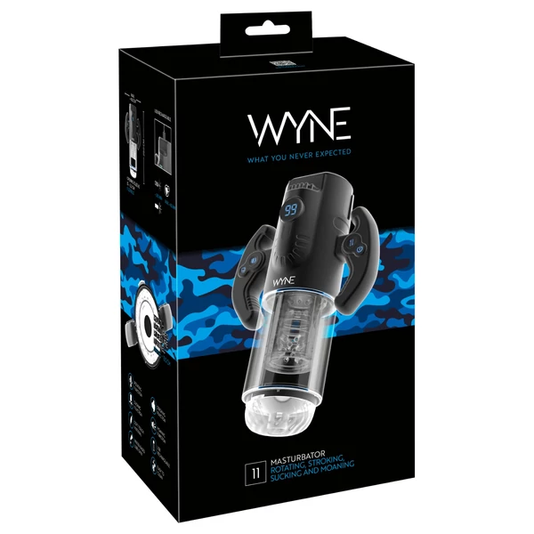 WYNE 11 - automata gamer maszturbátor (fekete)