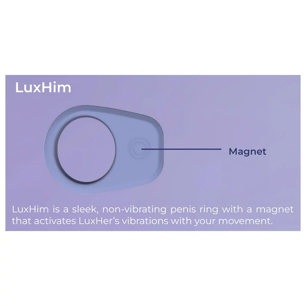 LUXUS Climax Together by Kiiroo - mágneses, app-vezérelt párvibrátor szett