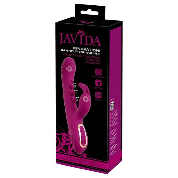 Javida - golyós, csiklókaros vibrátor (lila)
