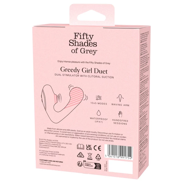 A szürke ötven árnyalata Greedy Girl - G-pont vibrátor (fekete)