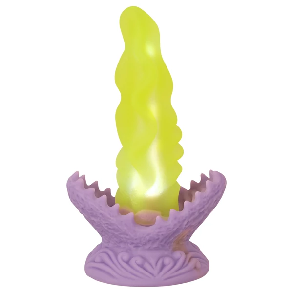 Beasty Cocks Passionate Plant - világító dildó (zöld)
