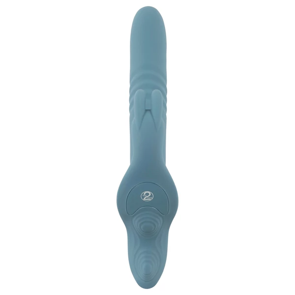 You2Toys - 3 részes felcsatolható nyuszis lökővibrátor távirányítóval (kék)
