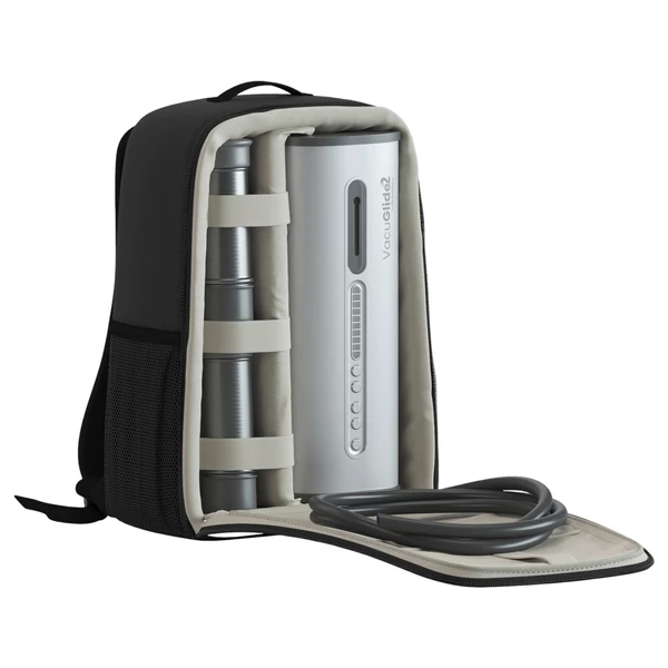 VacuGlide 2 - automata, hálózati férfi luxus maszturbátor (ezüst)