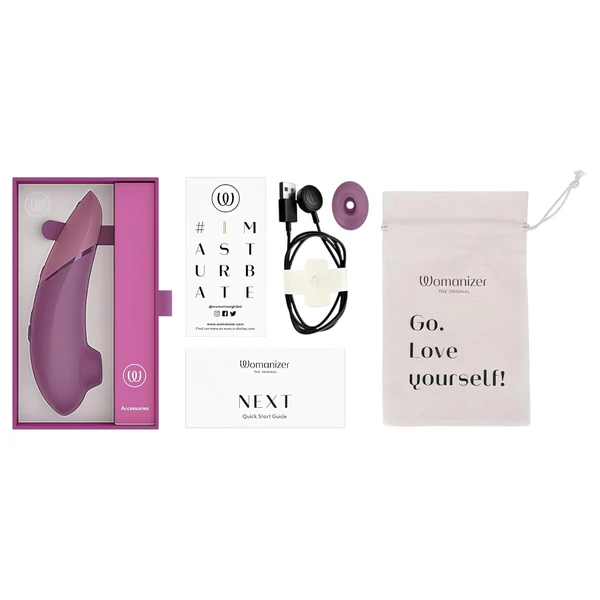 Womanizer Next - akkus, léghullámos csiklóizgató (pink)