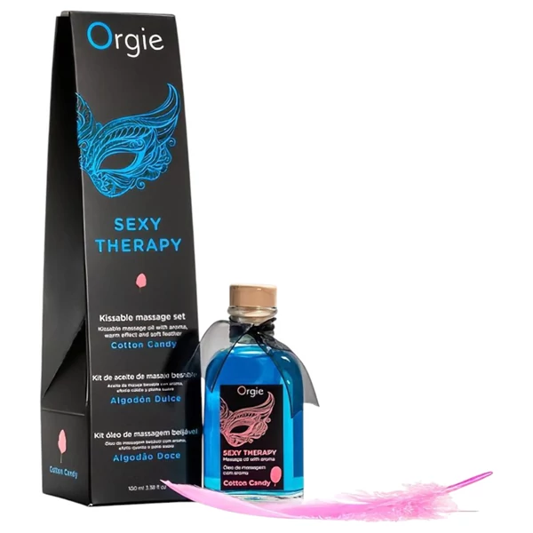 Orgie Sexy Therapy - masszázsolaj szett - vattacukor