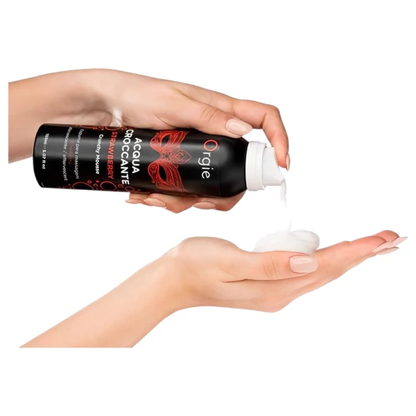 Orgie Acqua Croccante - masszázs hab - eper (150 ml)