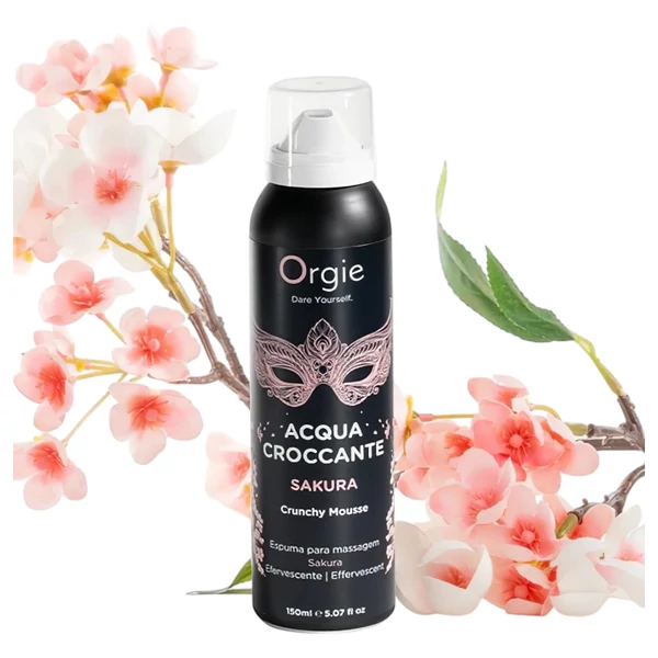 Orgie Acqua Croccante - masszázs hab - cseresznyevirág (150 ml)