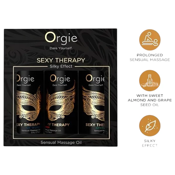 Orgie Sexy Therapy - érzéki masszázsolaj szett (3x30 ml)