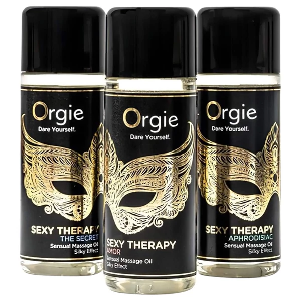 Orgie Sexy Therapy - érzéki masszázsolaj szett (3x30 ml)