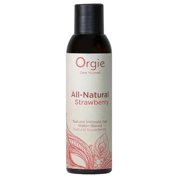 Orgie All Natural - vízbázisú síkosító gél - eper (150ml)