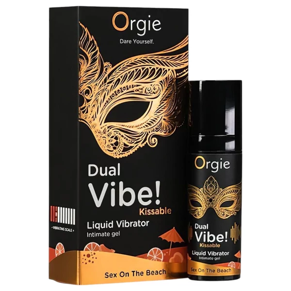 Orgie Dual Vibe - unisex folyékony vibrátor - Sex on the Beach (15 ml)
