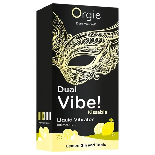 Orgie Dual Vibe - unisex folyékony vibrátor - Gin Tonic (15 ml)