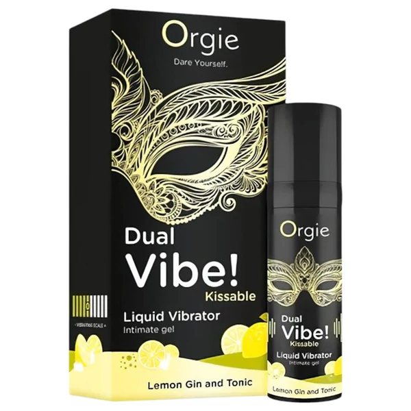 Orgie Dual Vibe - unisex folyékony vibrátor - Gin Tonic (15ml)