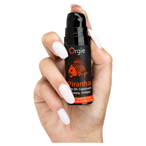 Orgie Piranha Power Cream - Stimuláló Krém Férfiaknak (15 ml)