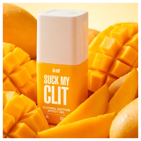 Intt Suck My Clit - klitorisz stimuláló gél nőknek - mangó (15 ml)
