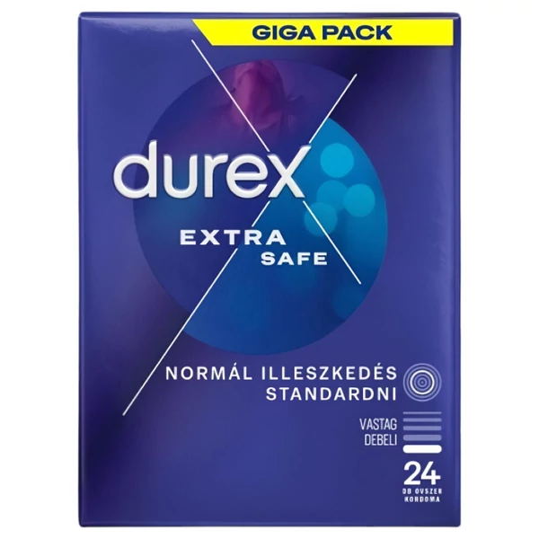 Durex Extra Safe - biztonságos óvszer (24 db)