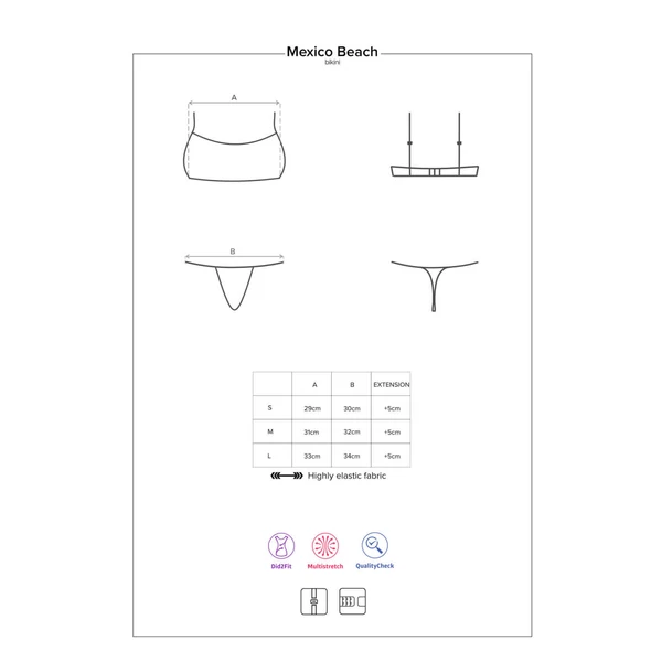 Obsessive Mexico Beach - sportos bikini (korall)