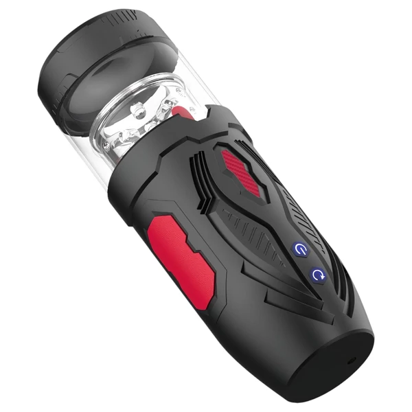 Men's Play - lökő forgó maszturbátor (fekete)