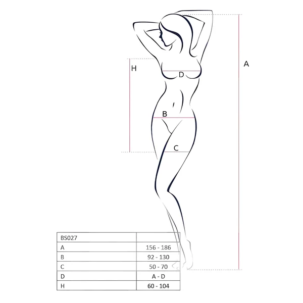 Passion BS027 - necc miniruha (fekete) - S-L