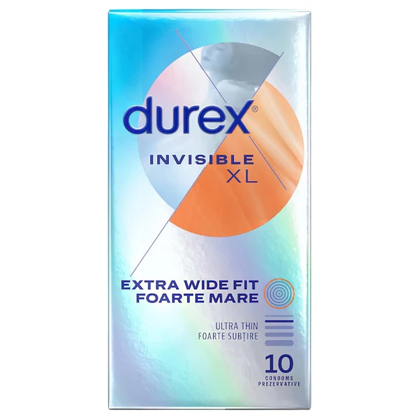 Durex Invisible XL - extra nagy óvszer (10 db)