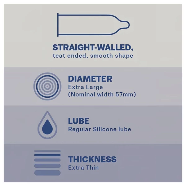 Durex Invisible XL - extra nagy óvszer (10 db)
