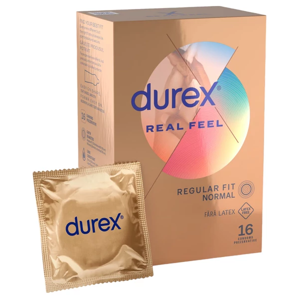 Durex Real Feel - latexmentes óvszer (16db)