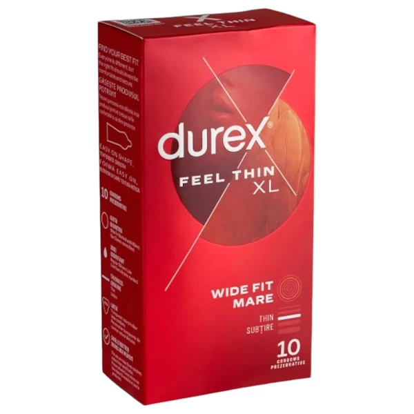 Durex Feel Thin XL - élethű érzés óvszer (10 db)