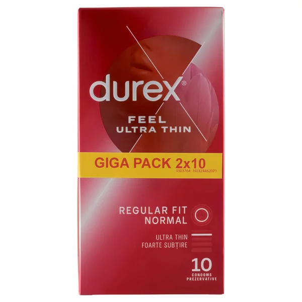 Durex Feel Ultra Thin - ultra élethű óvszer (2x10 db)