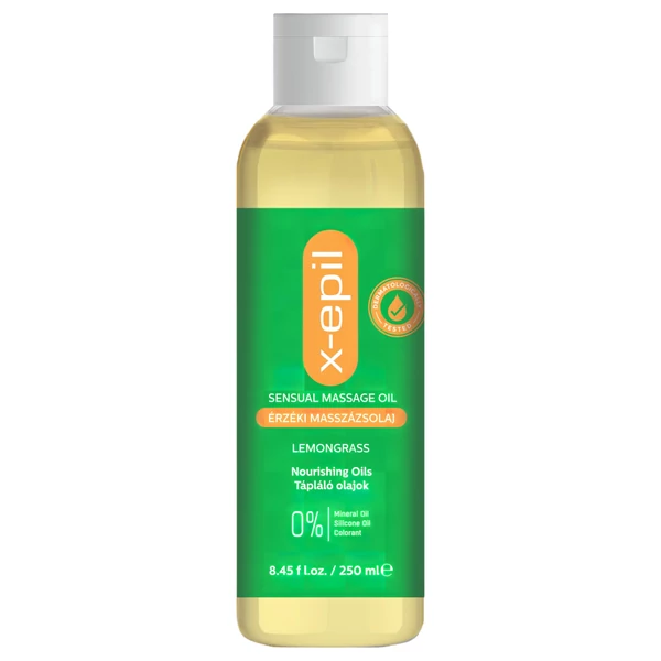 X-Epil Érzéki masszázsolaj - citromfű (250 ml)