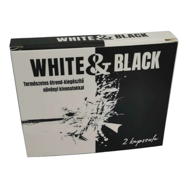 White & Black - erős, étrend-kiegészítő férfiaknak (2db)