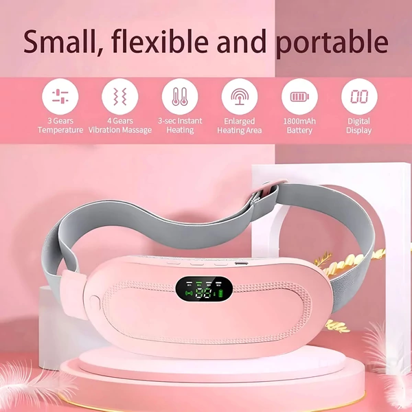EMS - Smart Warm Palace Belt - menstruációs melegítő öv (rózsaszín)