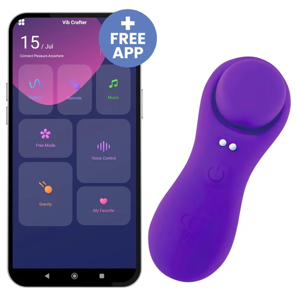 Desirel Confidential - App-vezérelt bugyi vibrátor (lila)