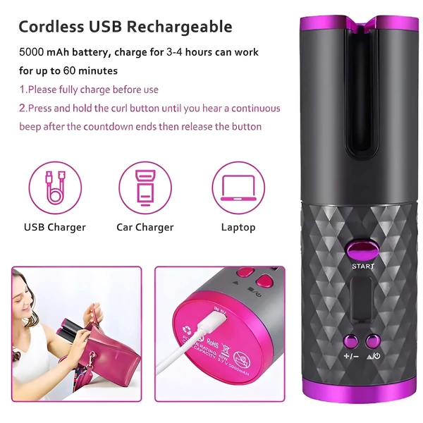 CAC - akkus hajgöndörítő szett (fehér)