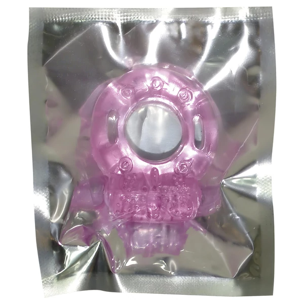 Vibrációs egyszeri péniszgyűrű (pink)