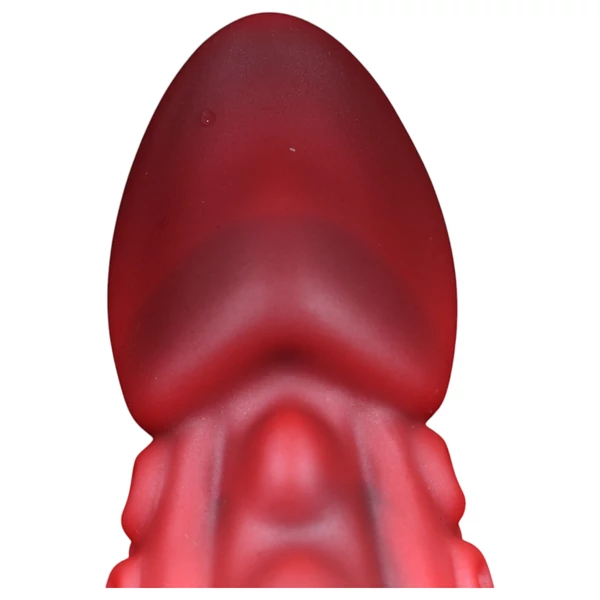 OgazR - polipkar dildó - 19 cm (piros)