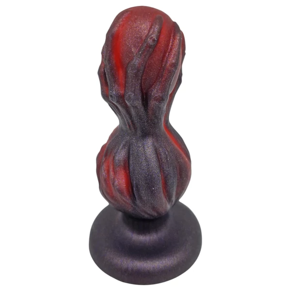 OgazR - gömbös anál dildó - 10,5 cm (fekete)
