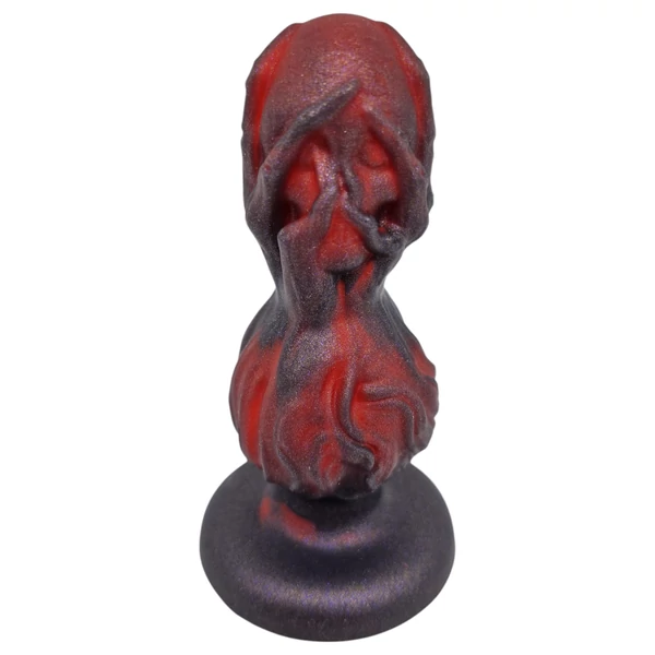 OgazR - gömbös anál dildó - 10,5 cm (fekete)
